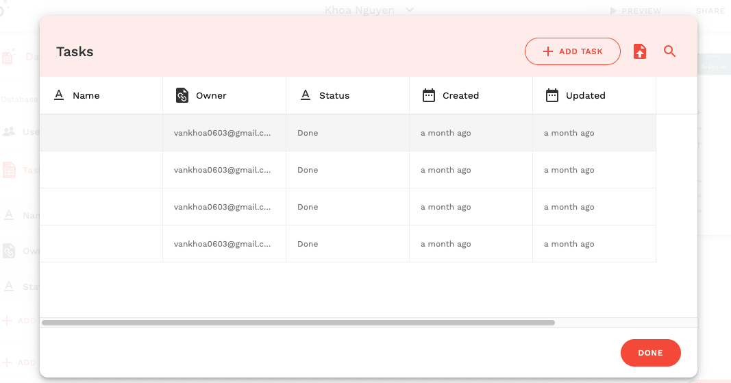 adalo database