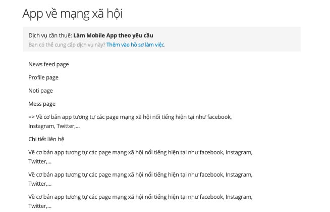 Làm freelancer nhưng yêu cầu chung chung