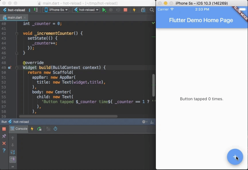 hot-reload flutter