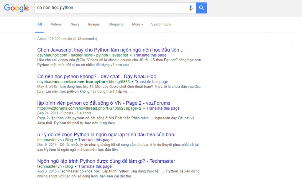 Có nên học python