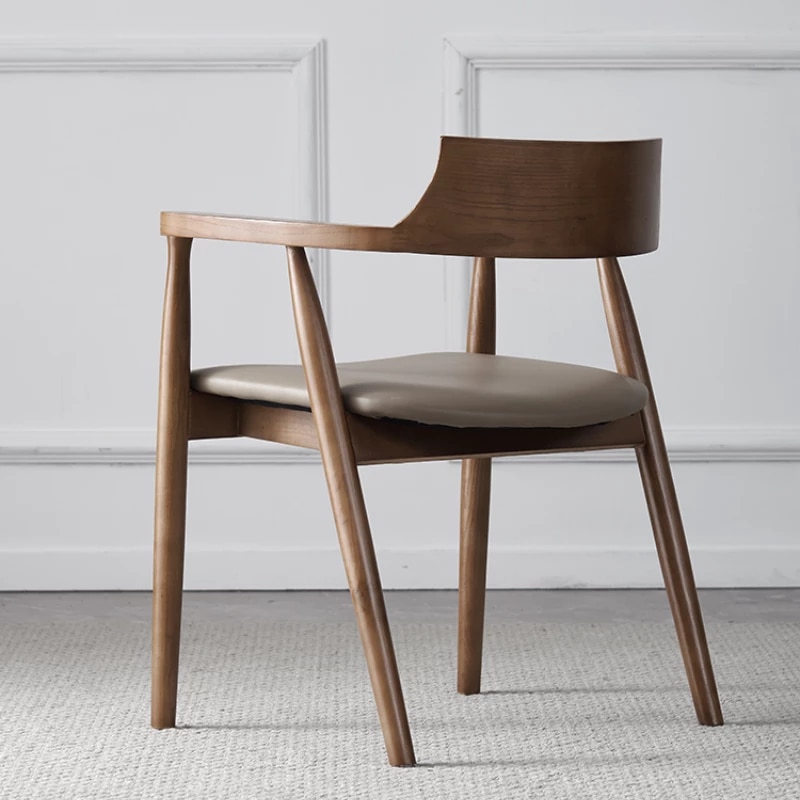 ghế chân tiện gỗ tự nhiên