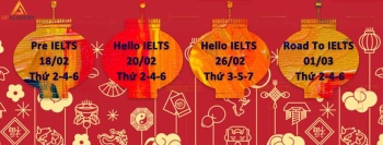 LỊCH KHAI GIẢNG SAU TẾT THÁNG 02/2019