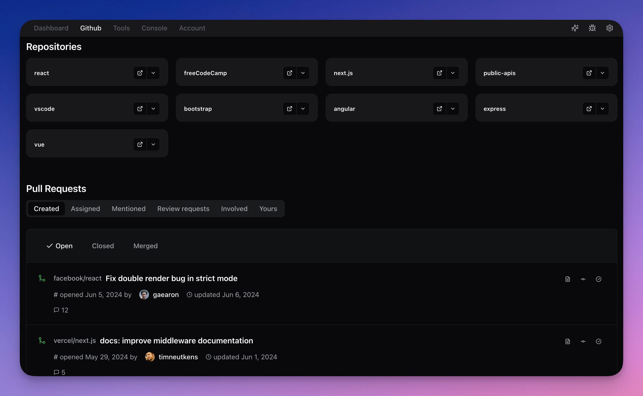 Github Integration