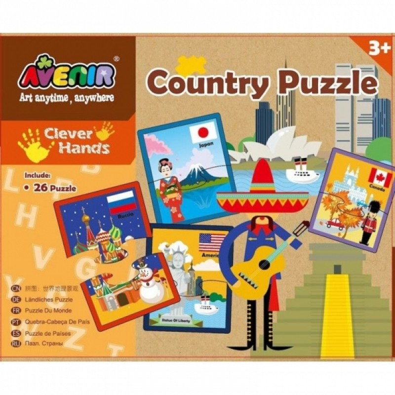 Country Puzzle Puzzle Set 26 Countries