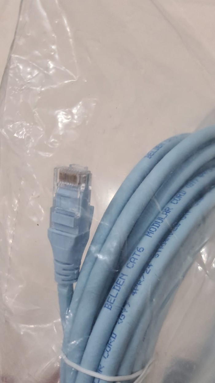 Jual Jual Belden Patch Cord Utp Cat.6 Lszh 10M Biru / Kabel Lan Cat6 10