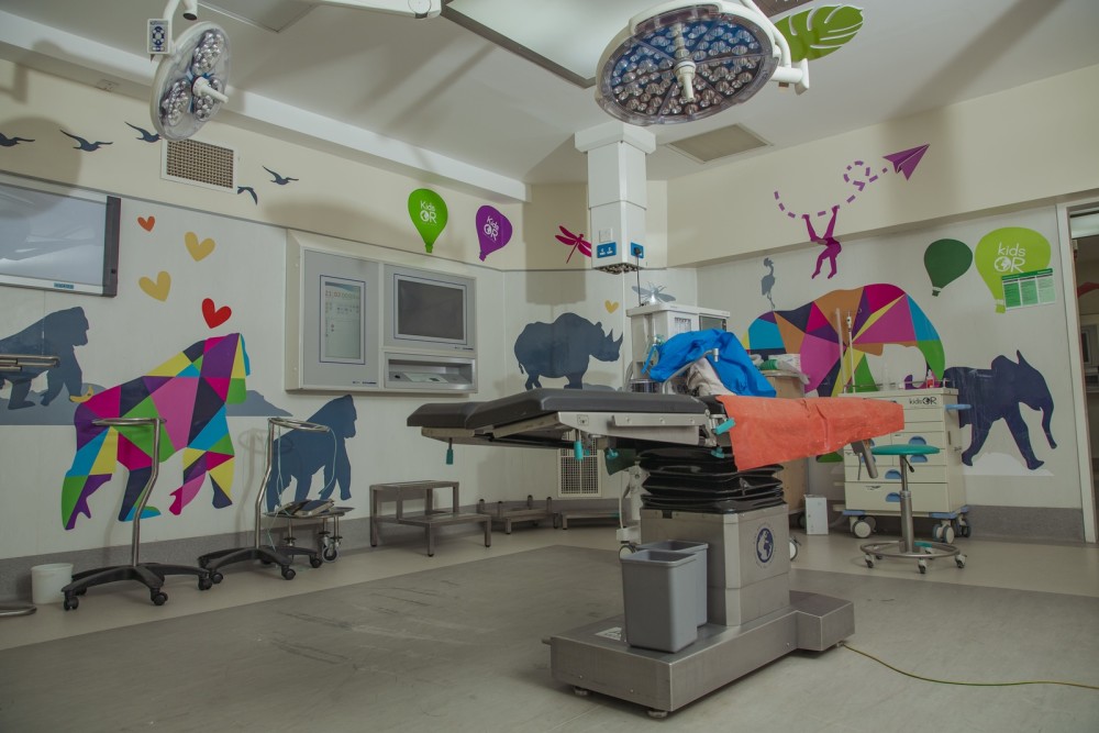 One of three operating rooms installed at Mulago Hospital in Uganda.