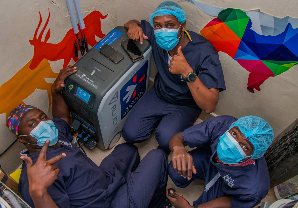 Our Solar Surgery System being installed in Kakuma General Hospital, within the Kakuma Refugee Camp in Northern Kenya.