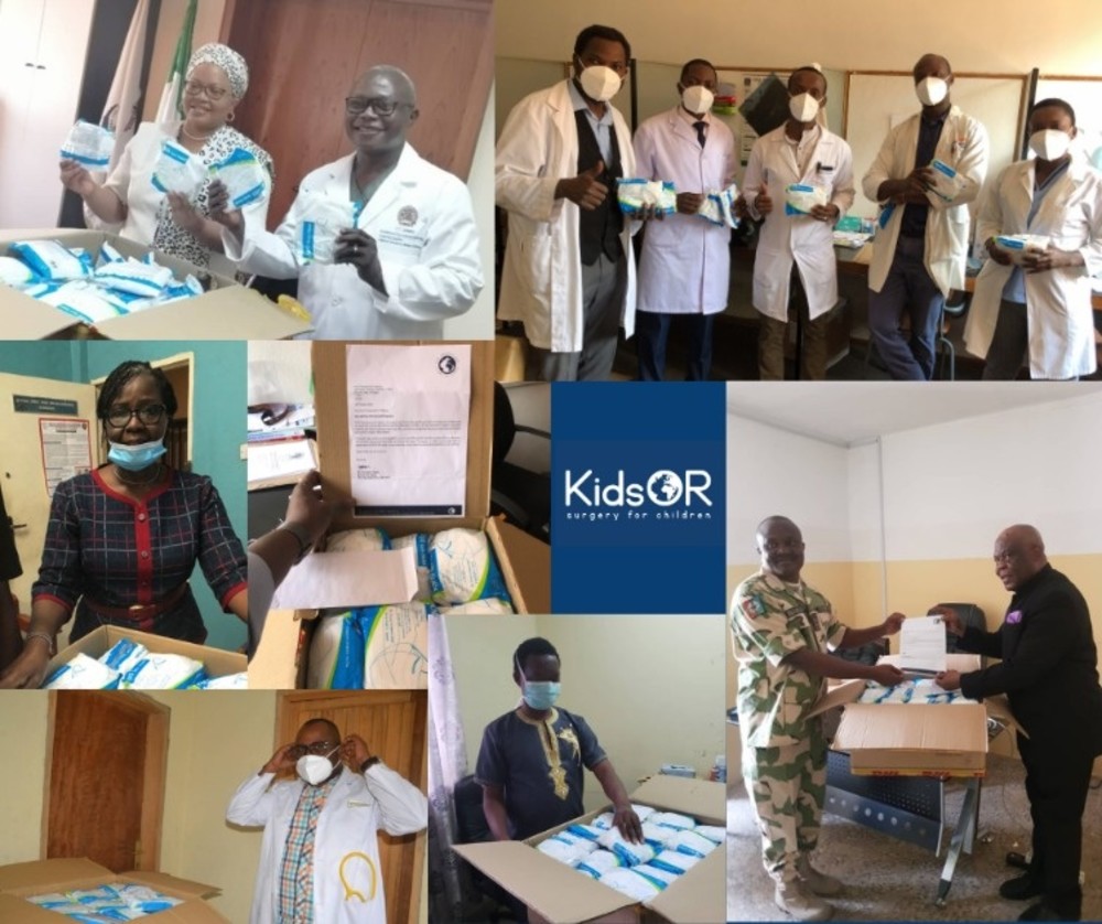 The photo shows some of our partners taking delivery of the masks in Sierra Leone; The Democratic Republic of the Congo; Zambia; and Lagos, Abuja and Kano in Nigeria.