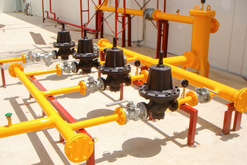 Cụm van điều áp trên hệ thống gas công nghiệp