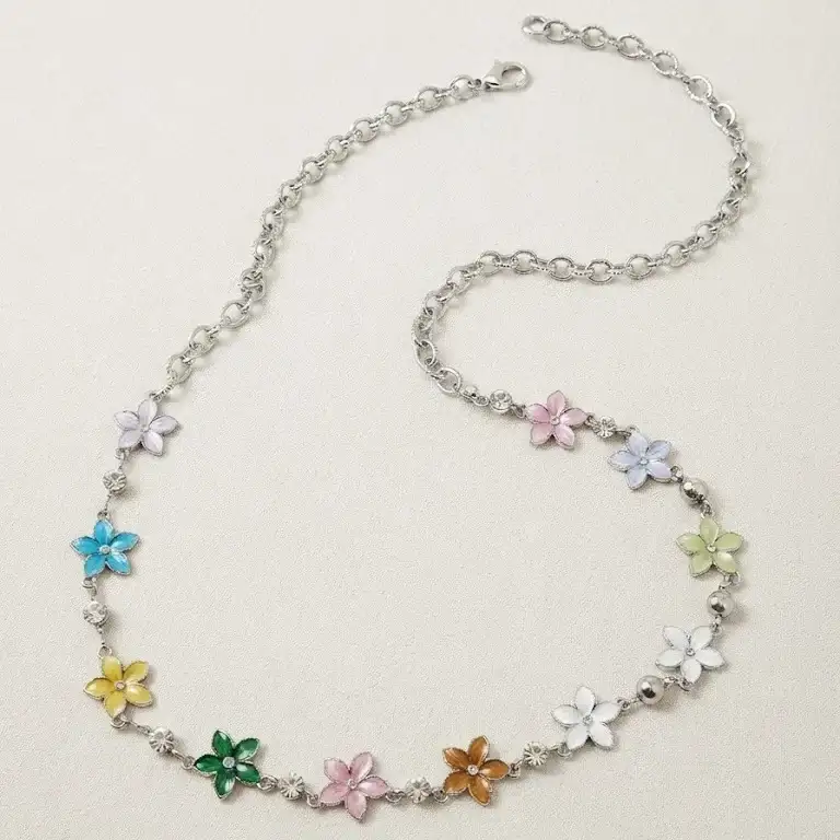 Silver Flower Waist Chain 1