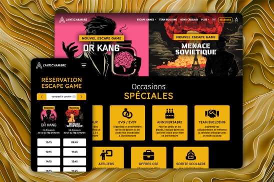 Site web : L'Antichambre Escape Games
