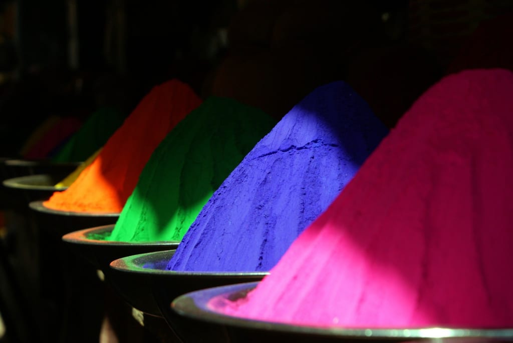 holi colors indian festival