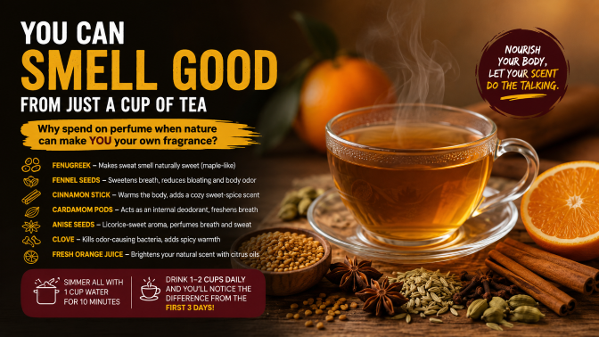 Smell Good From Tea and Save Your Perfume Money
