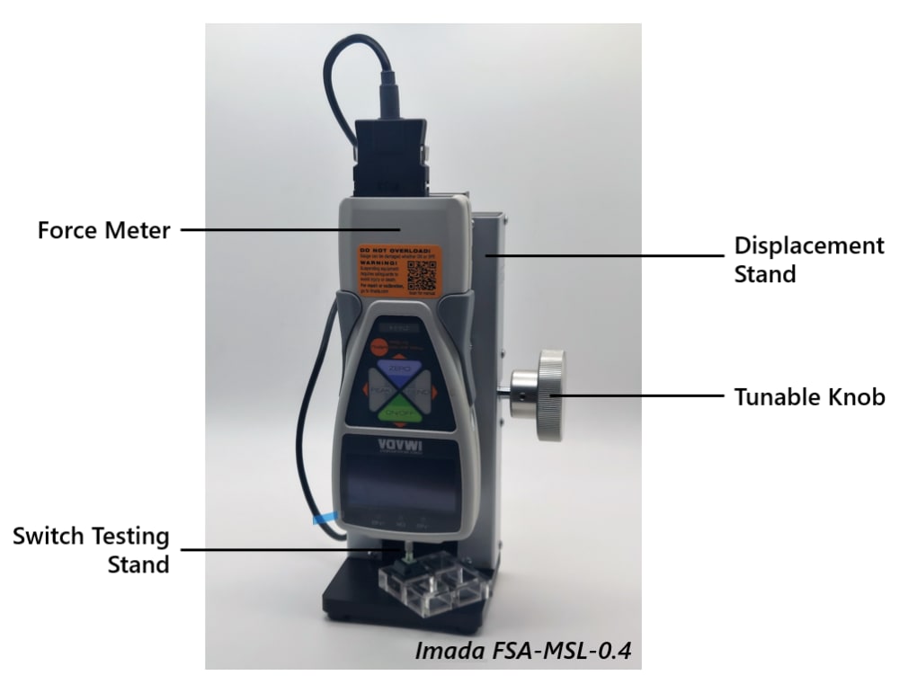 Force-Displacement instrument for force curve collection.