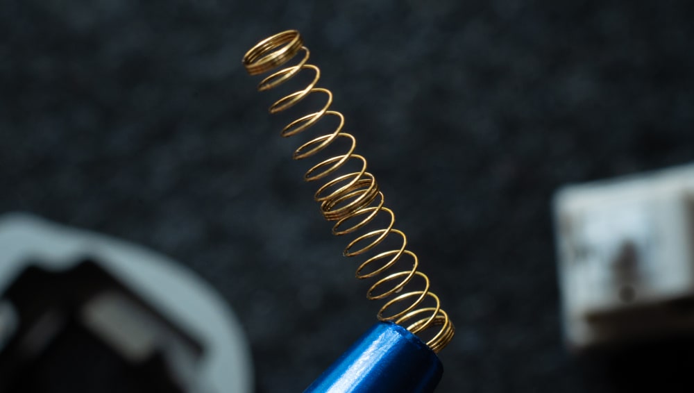 Close-Up of Symmetric Long Spring