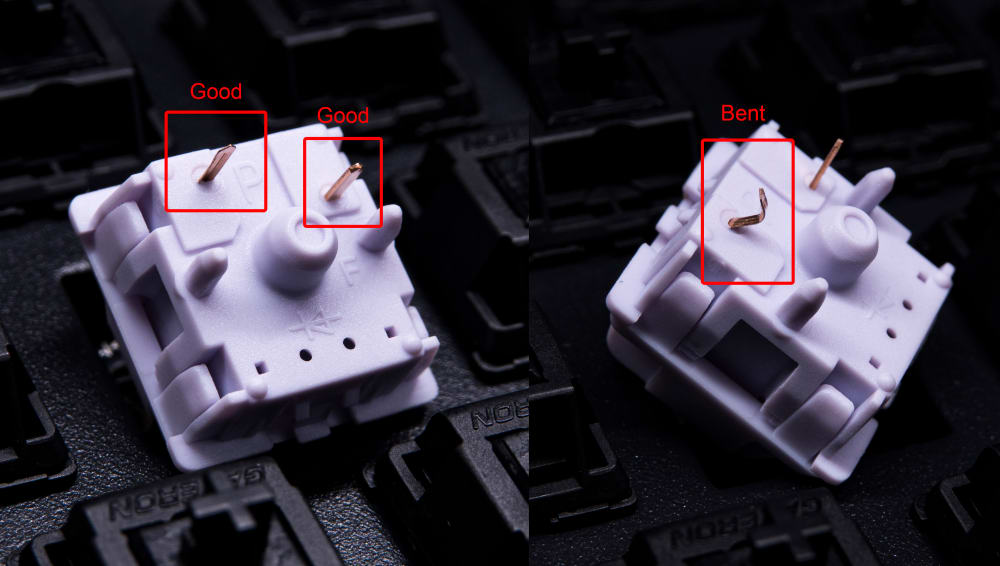 Straight vs. Bent Switch Pins