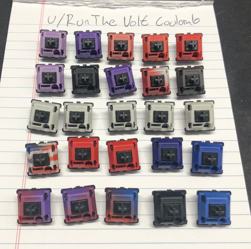 Dyed MX Locks with various patterns and gradients