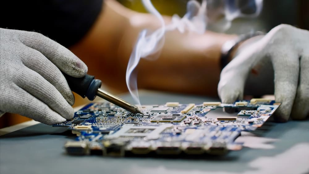 Soldering a PCB