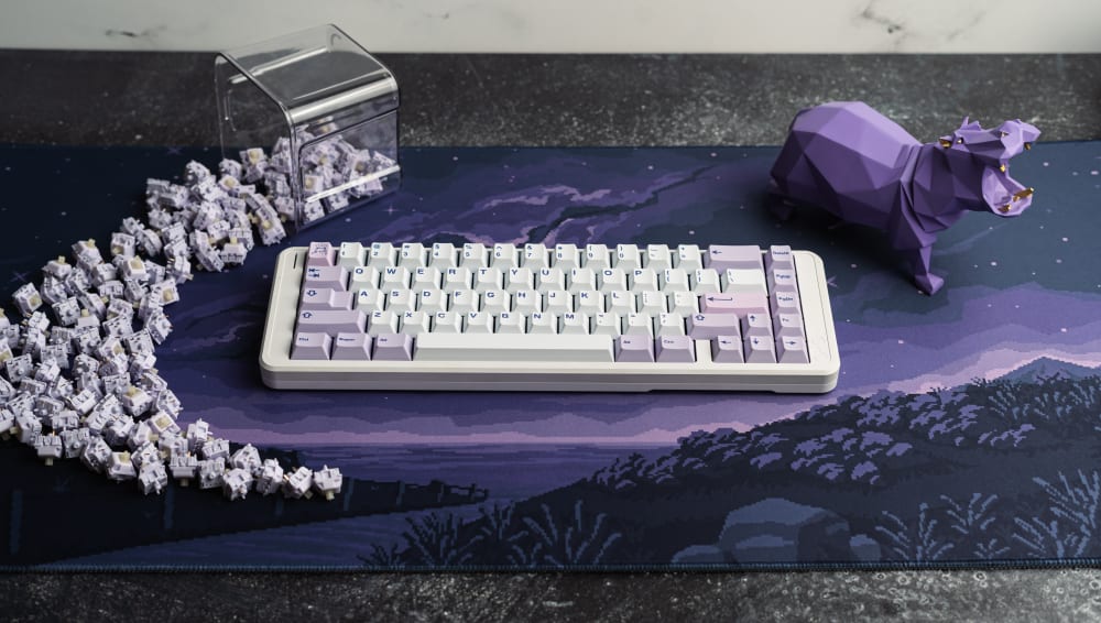 Hippo Themed Desk Set Up