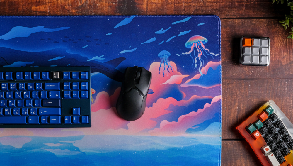 Sea Dreams Desk Mat and Gaming Mouse