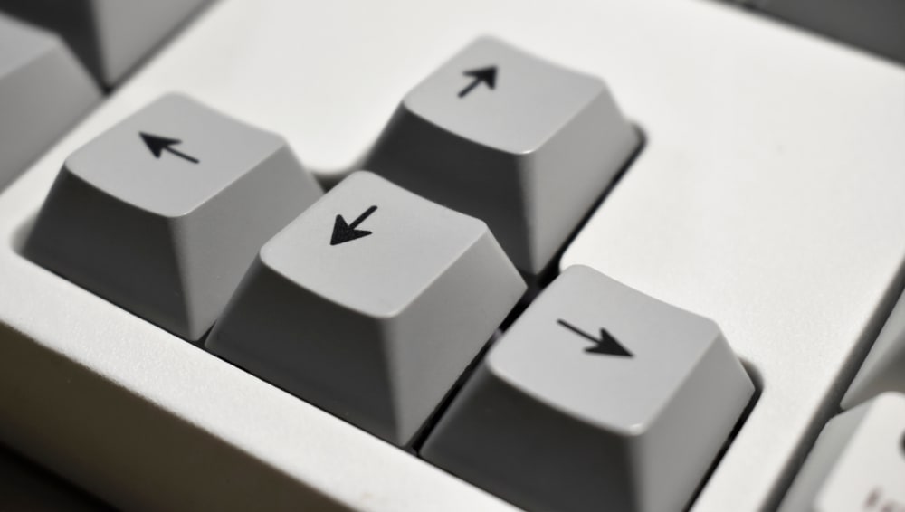 White Arrow Keys on Keyboard