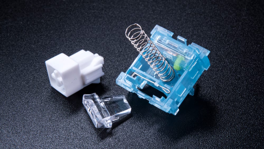 Disassembled Chosfox Arctic Fox Clicky Switch