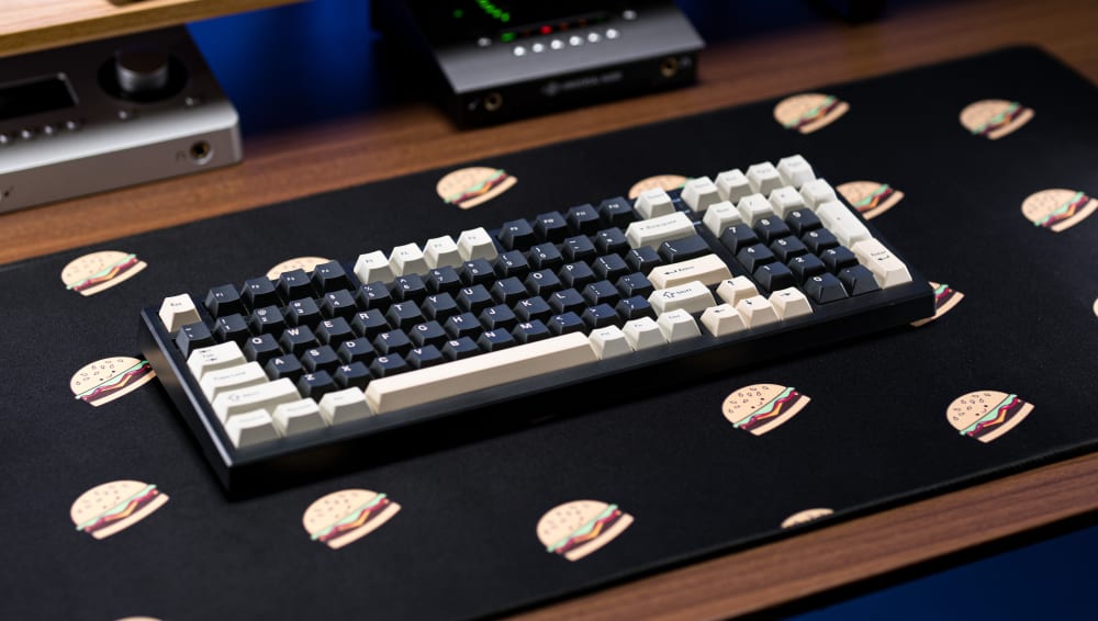Black YZ98 with Included PBT Keycaps