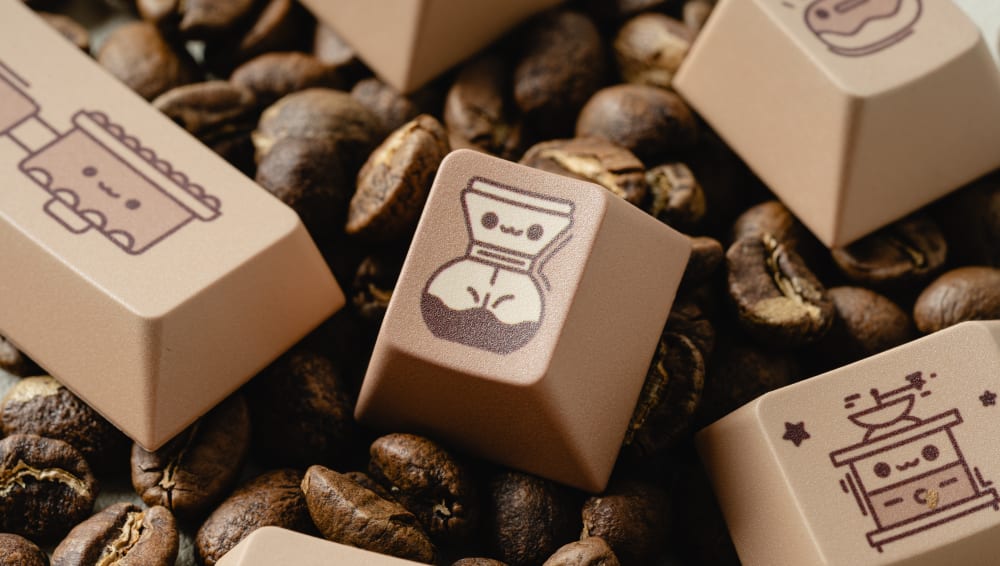Closeup of Coffee Shop Keycap
