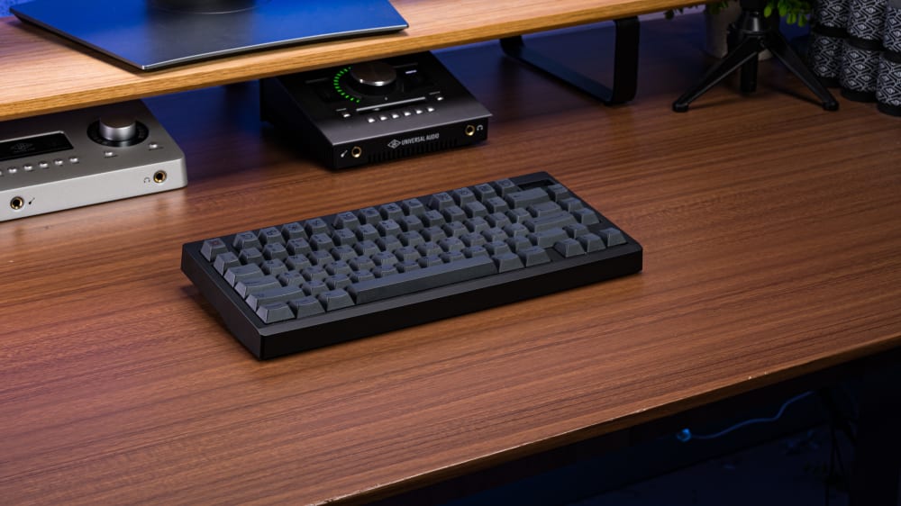 GMK81 Keyboard with Dark Keycaps