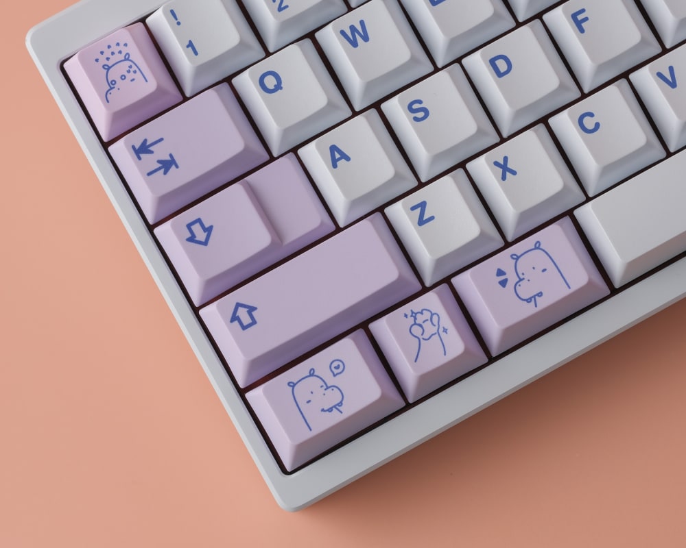 Hippo PBT keycaps large kit with novelties
