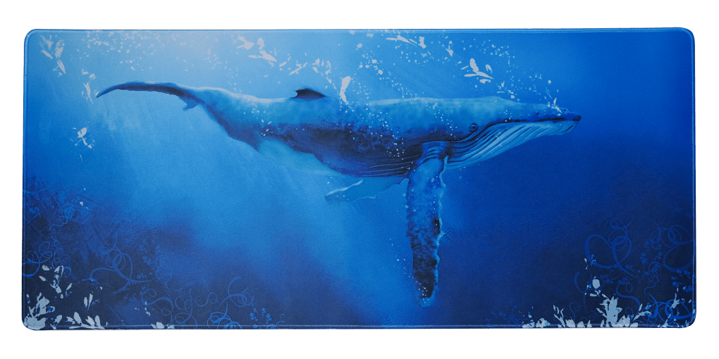 Blue Whale XL Desk Mat Mouse Pad