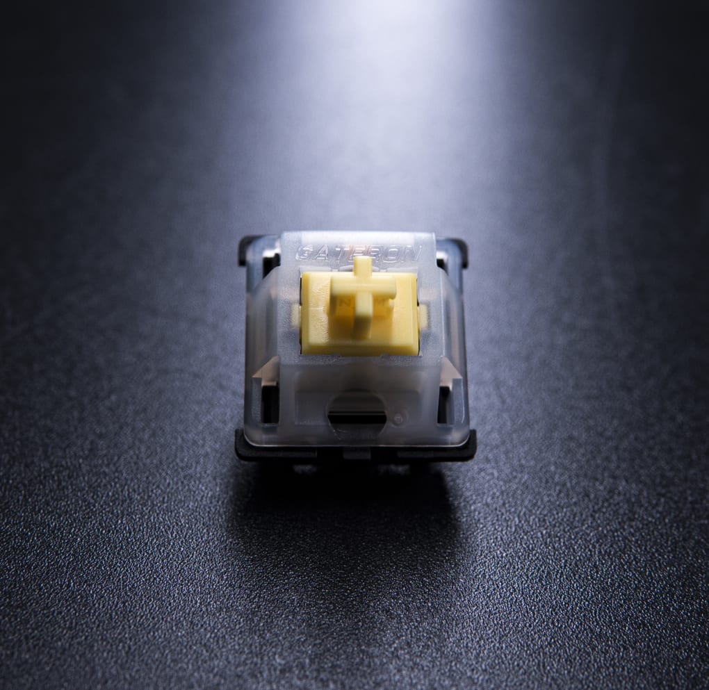 Gateron Milky Yellow Pro Black-Bottom Linear Switches