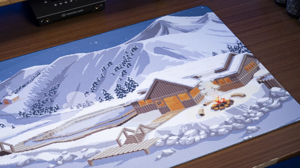 Hot Spring Retreat Desk Mat