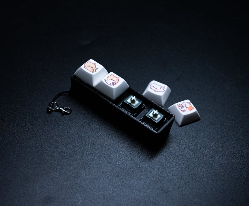 Silent keyboard switch fidget