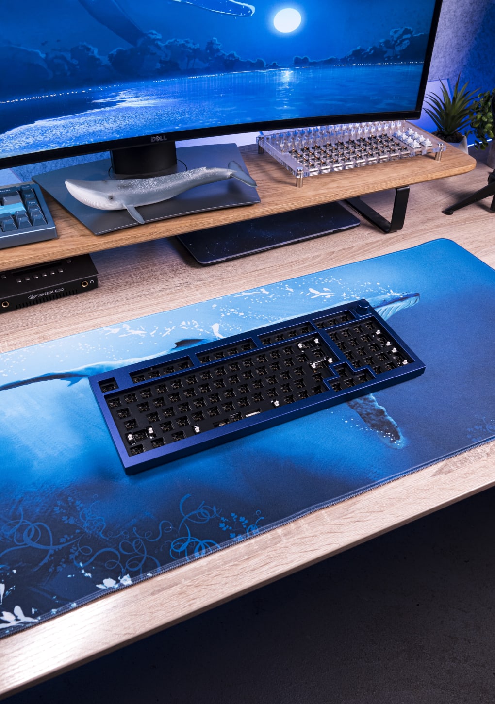 Keychron Q5 blue mechanical keyboard