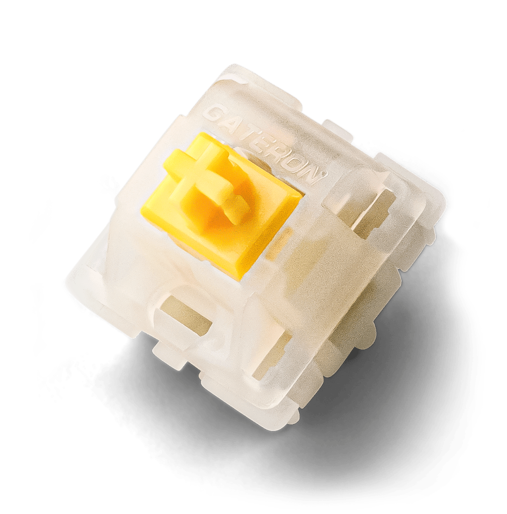 Gateron Milky Yellow Pro KS-3 Linear Switches