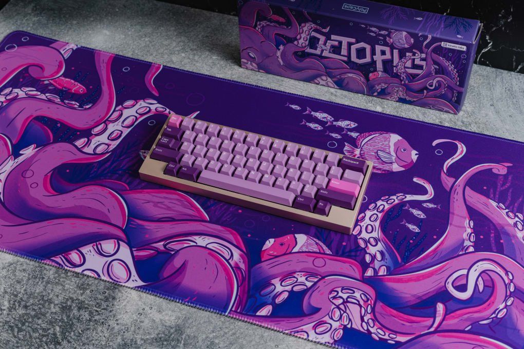 PolyCaps Octopus Double-shot PBT Keycaps | Kinetic Labs