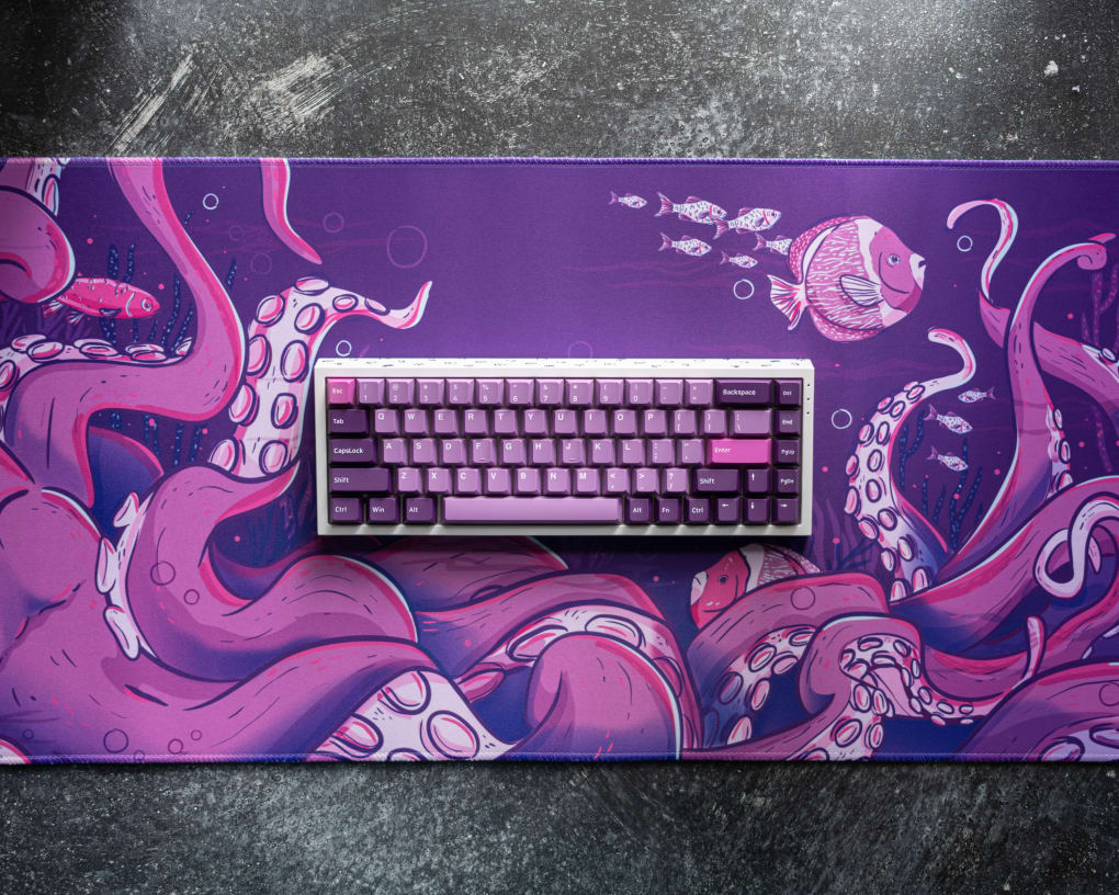 PolyCaps Octopus Double-shot PBT Keycaps | Kinetic Labs