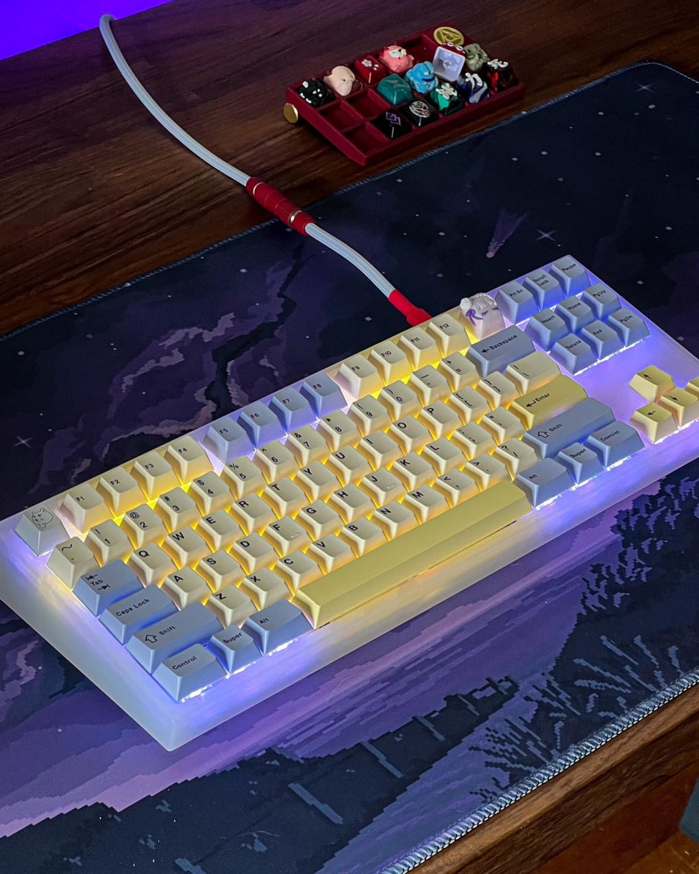 Pixel Comet Desk Mat by Hipyo Tech