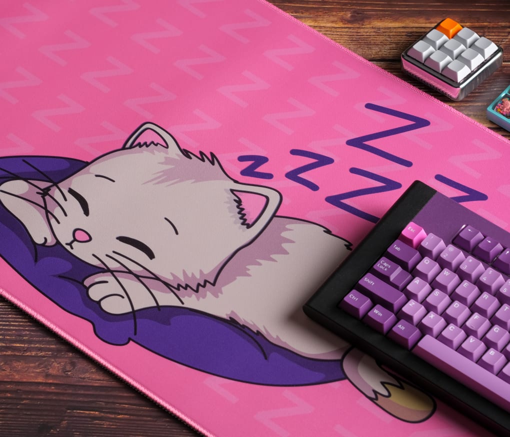 Sleeping Kitty XL Desk Mat Mouse Pad