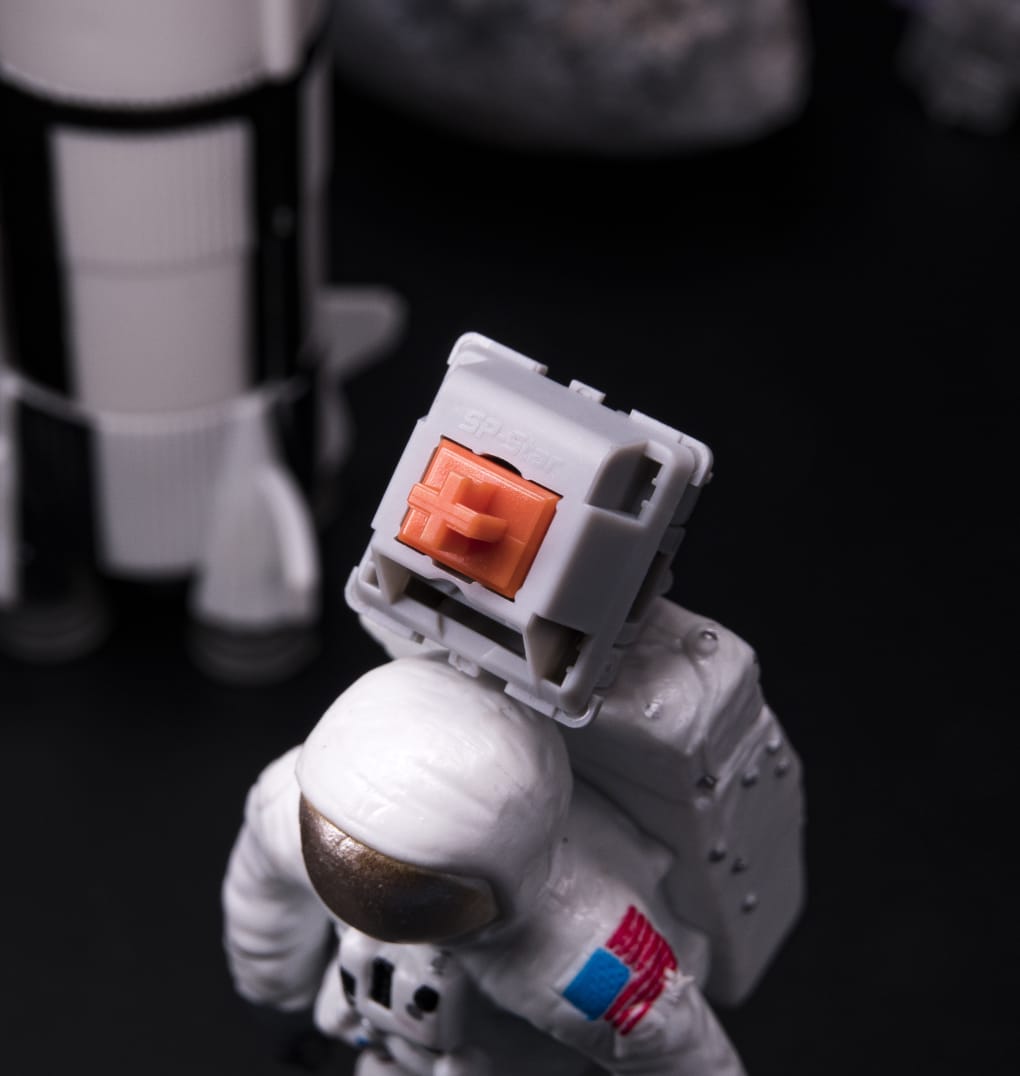 SP-Star Meteor Orange Tactile Switches | Kinetic Labs