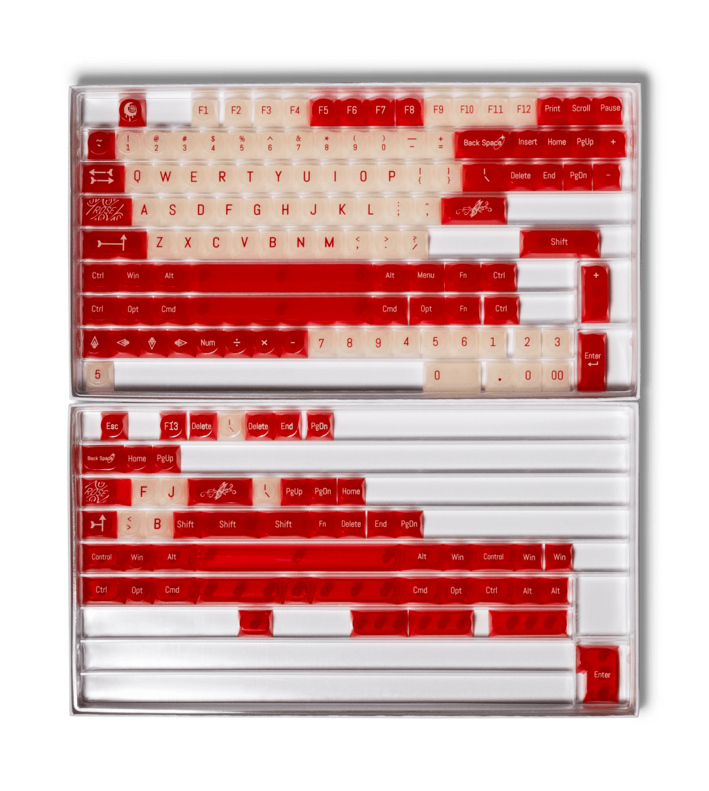 Wild Rose PC Keycaps