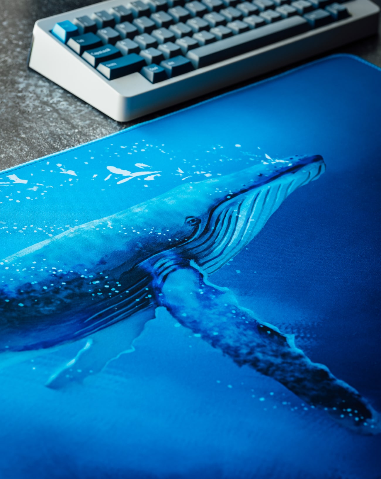 Blue Whale XL Desk Mat Mouse Pad