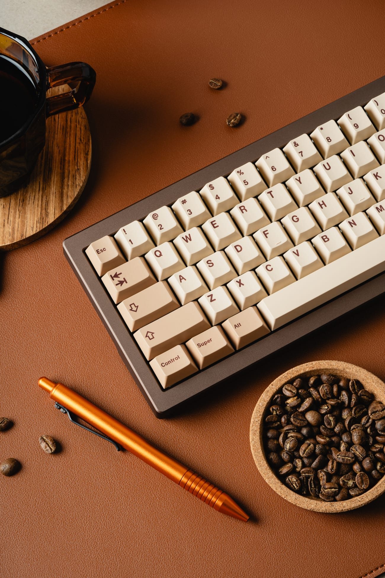 PolyCaps Coffee Shop PBT Keycaps Kinetic Labs