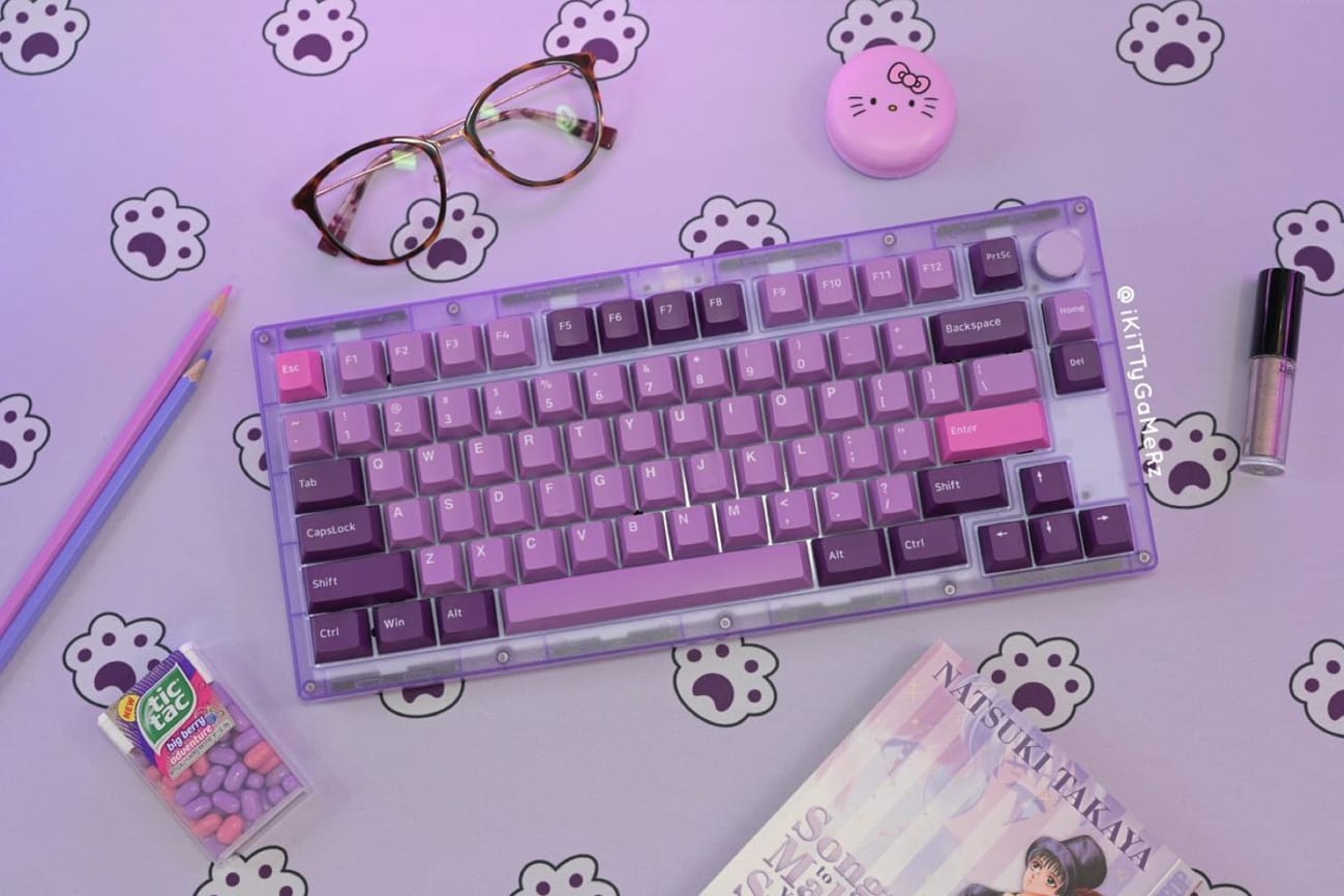 Octopus PBT Keycaps Taro Toe Beans XL Mouse Pad Desk Mat Portico 75