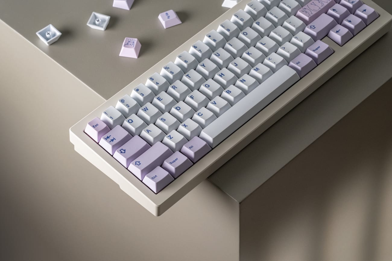 TG67 V3 Mechanical Keyboard Beige E-White