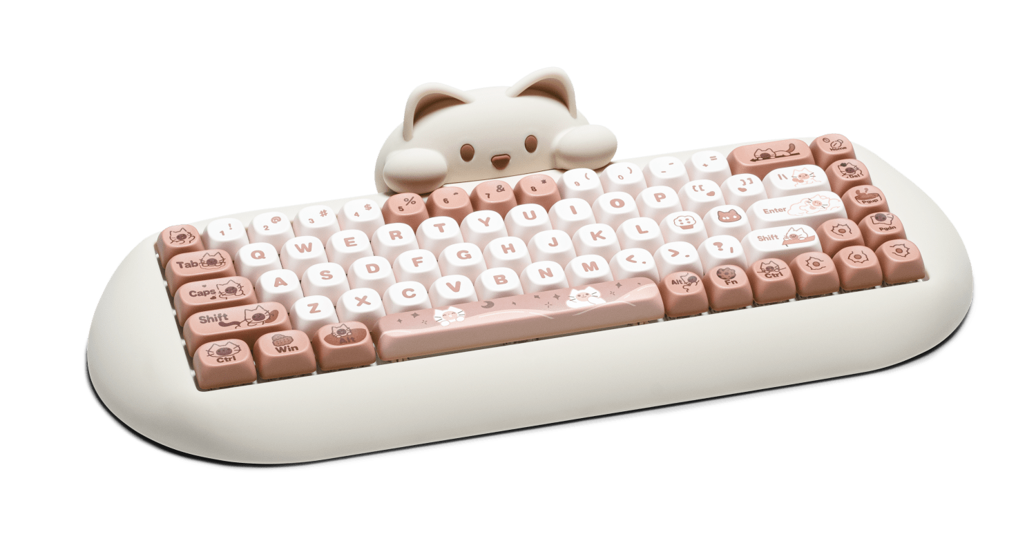 C68 Cat 65% Wireless Mechanical Keyboard | Kinetic Labs