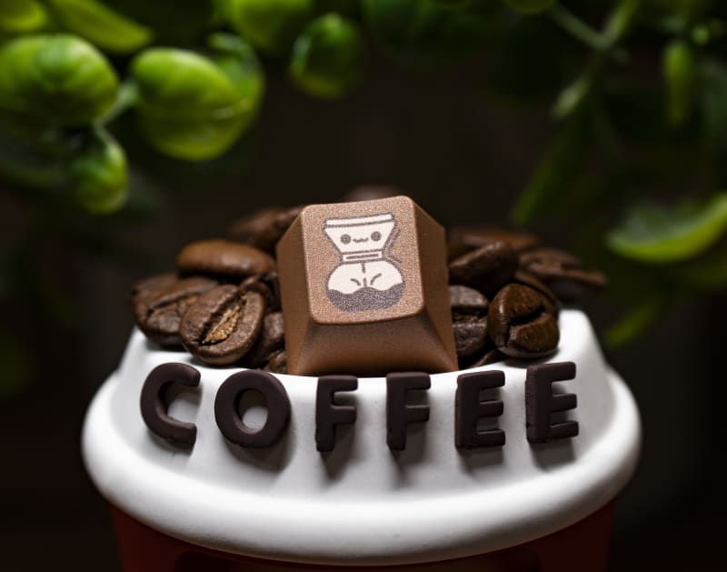 【はこぽす対応商品】 V2 Shop Coffee PolyCaps PBT Labs Kinetic | Keycaps 店舗用品