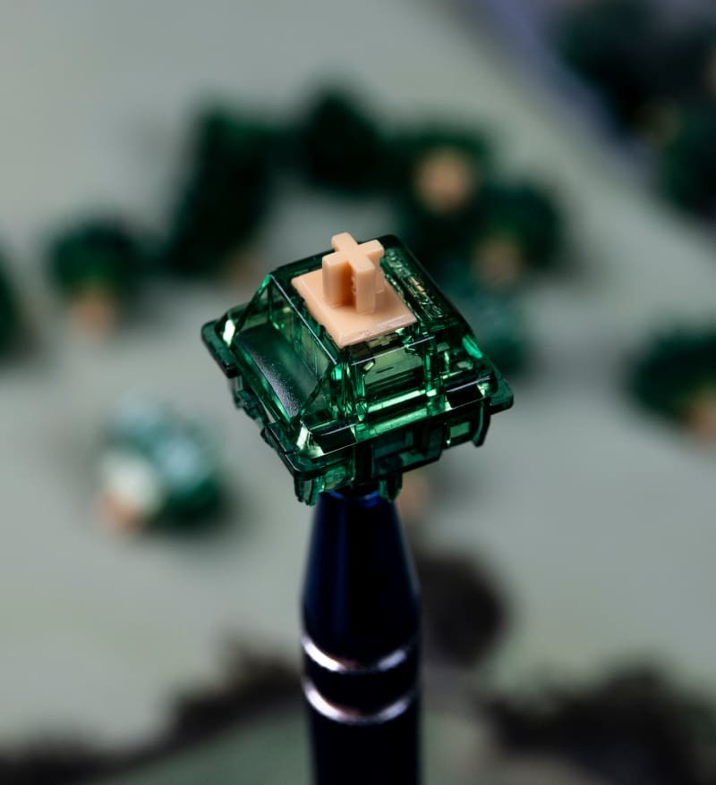 Gateron Beer キーボードスイッチ 80個 グリーン(75個未使用) GATERON Beer Keyboard Switches Shaft Tactile Pre Lubed 5