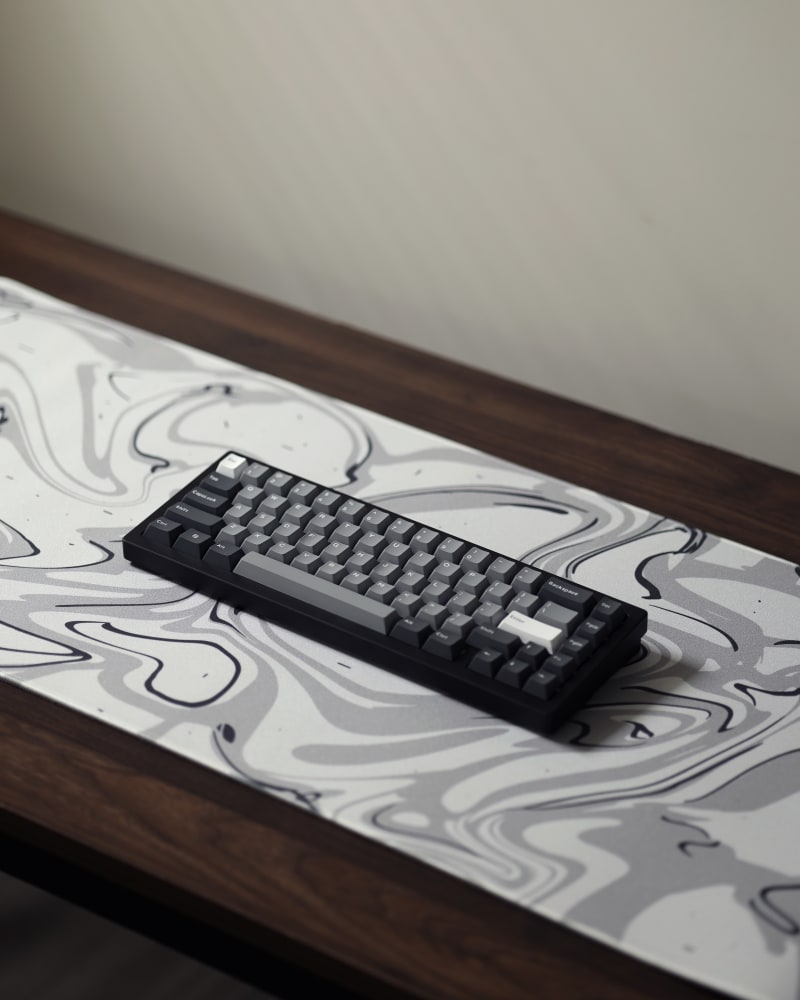 White Marble Desk Mat, Large Desk Pad, Big Gaming Mousepad 10x16